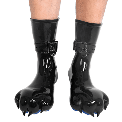 Furrjoi Silicone Canine Paw feet with Bindings Blue