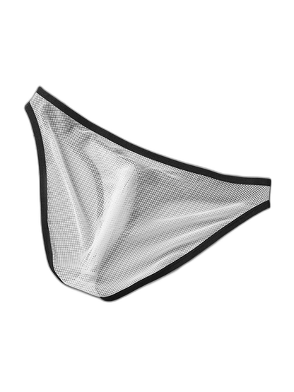 2 Pack Men's U-Pouch Sheer Mesh Briefs
