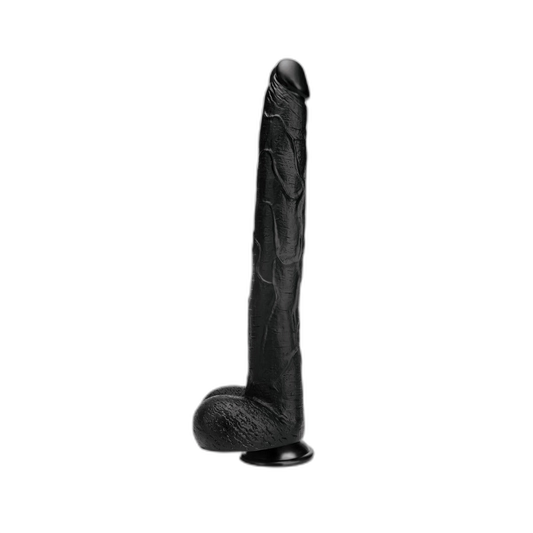 Prowler RED The Destroyer Dildo With Suction Cup Black 15 Inch