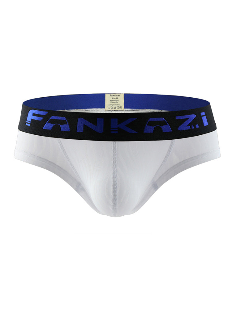 3 Pack Men's Striped U-Pouch Breathable Casual Briefs