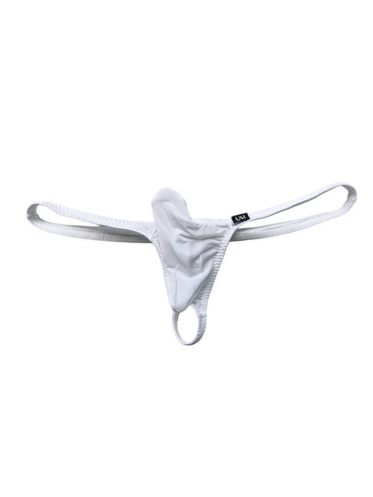 Men's Sexy Upward-Curving Design Ice Silk Thong