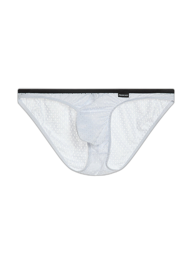 Men's Low-rise Mesh U-shaped Convex Pocket Sports Briefs