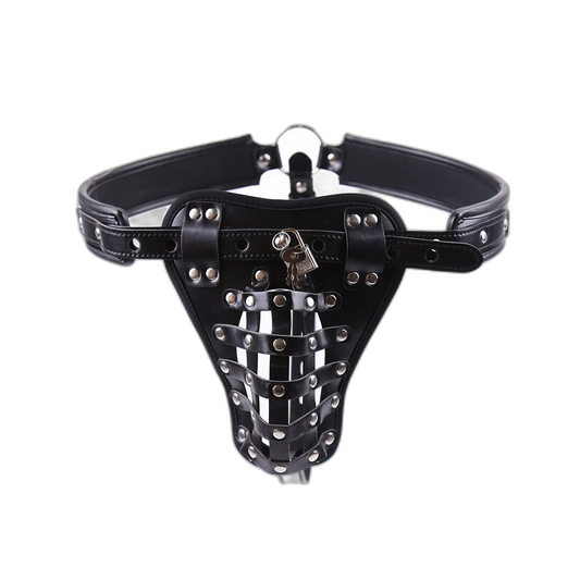 Leather Chastity Jockstrap