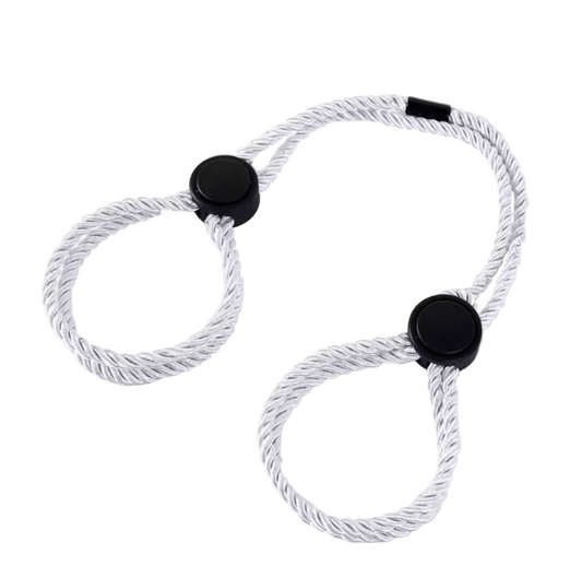 Cotton Rope Cuffs White
