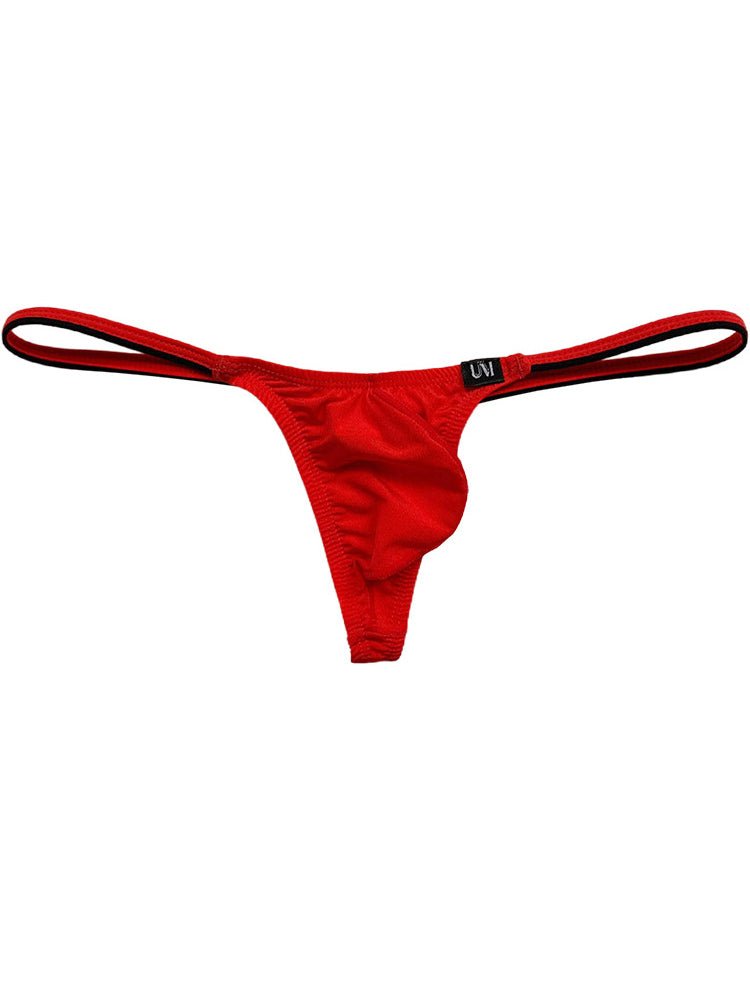 Men's Smooth Ice Silk Durable Nylon Low Rise Thong