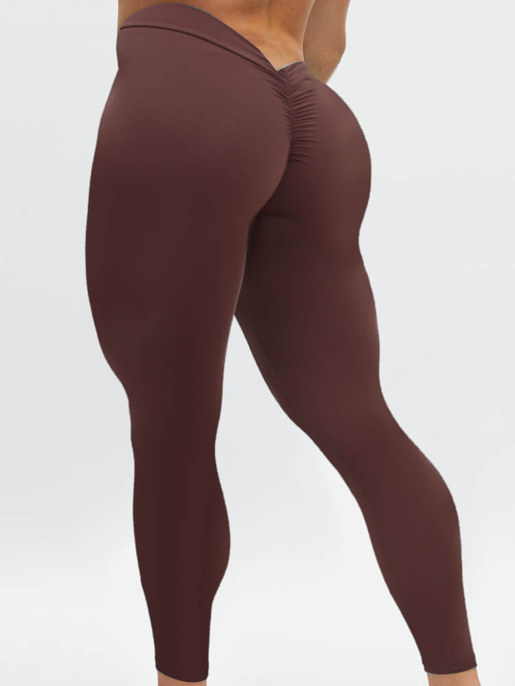 V-Waist Sports Fitness Skinny Pants