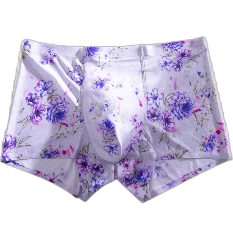 Ice Silk Floral Underwear