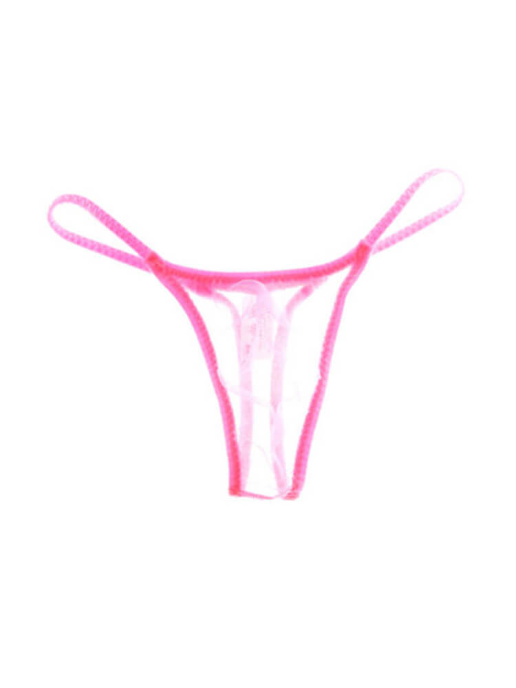Men's Sexy Mesh Translucent Bikini Thong