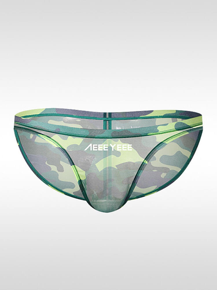 Men's Low-Rise Camouflage Harness Briefs Set