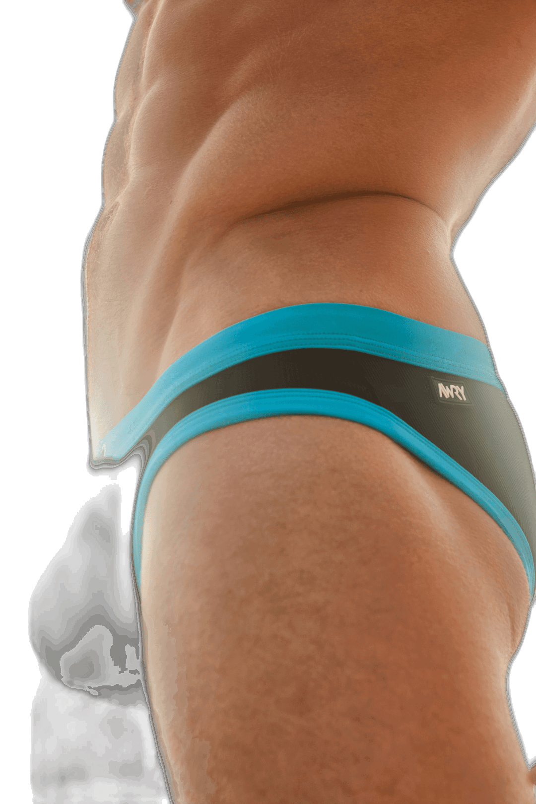 SURGE Contrast Swim Briefs - Black