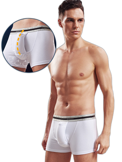 Cotton Ball Pouch Separate Men's Boxer Briefs
