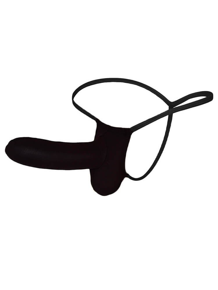 Men's Sexy Strapless Solid Color Thong