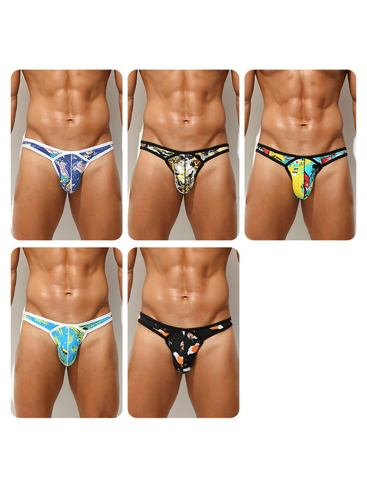 2 Pack Men's U-Pouch Low-Rise Thong