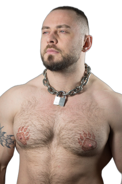ruff GEAR Pitbull Chain 8mm with 40mm Master Lock