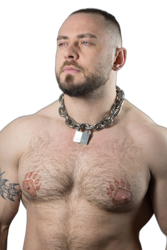 ruff GEAR Pitbull Chain 8mm with 40mm Master Lock