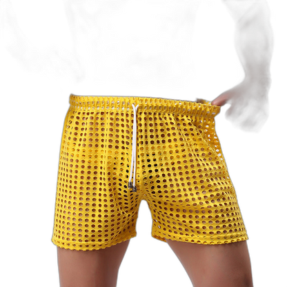 Loose Fishnet Mesh Shorts