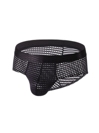 3 Pack Men's Quick-Dry Mesh Low-Rise Briefs