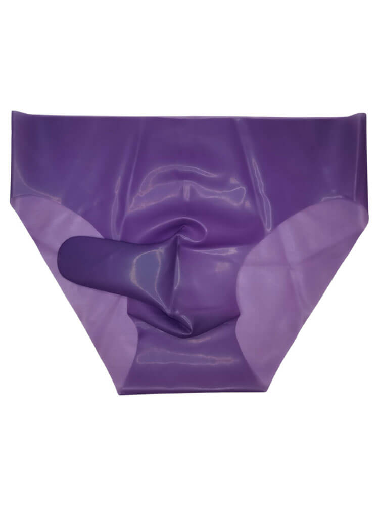 Men's Seamless Separate-Pouch Latex Briefs
