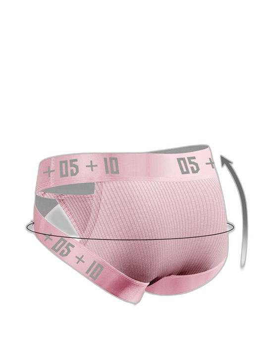 2 Pack Men's Breathable Personalized Low-Rise High-Elastic Briefs