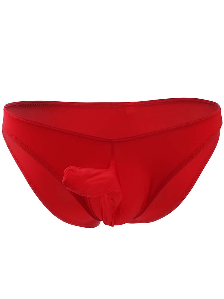 Men's Low-Rise Ice Silk Elephant Nose Briefs
