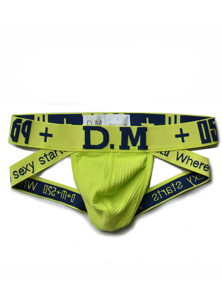 D.M Men's Low-Rise Cotton Comfortable Sexy Jockstrap