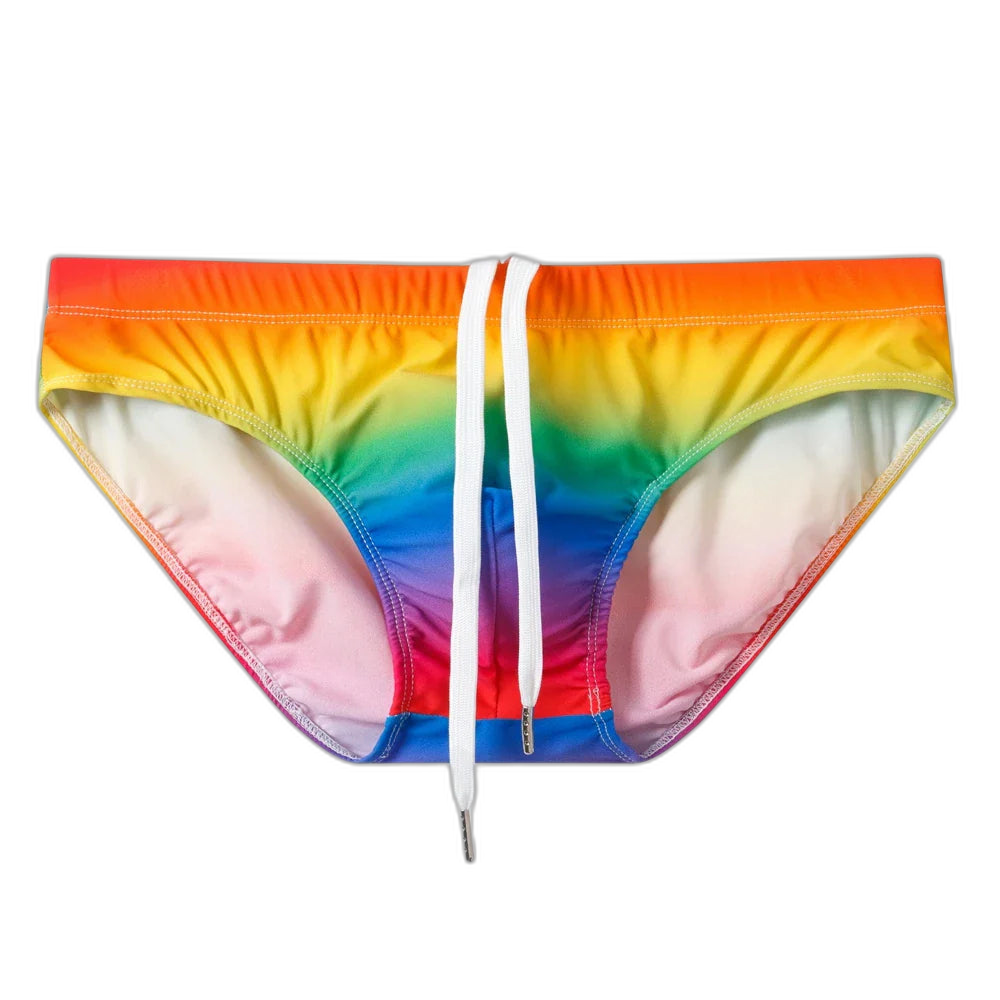 Jockmail Rainbow Push-Up Swim Trunks