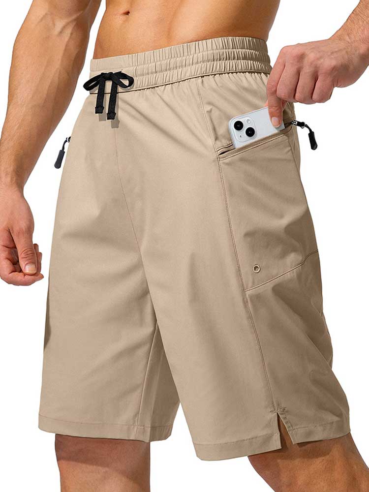 Men's Sexy Quick-Dry Solid Drawstring Beach Shorts