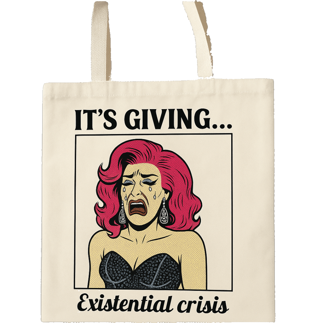 Its Giving Existential Crisis Tote Bag