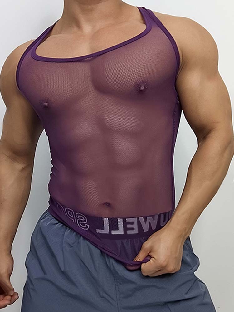 Men's Ice Silk Breathable Mesh Vest