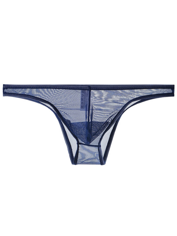 Men's Thin Mesh Sexy Half Wrapped Hip Briefs