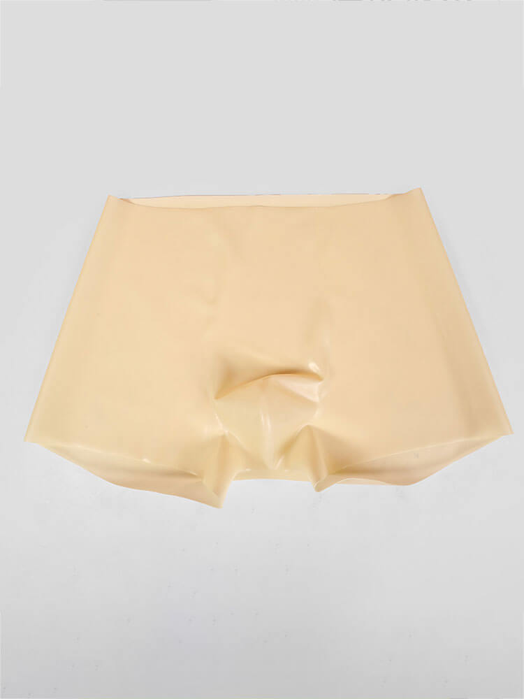 Men's Elastic Semi-Transparent Latex Boxer Briefs