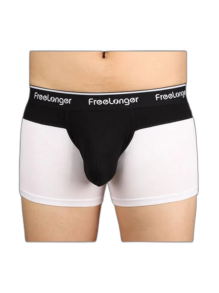 FreeLonger Men's Big Pouch Microfiber Breathable Trunks