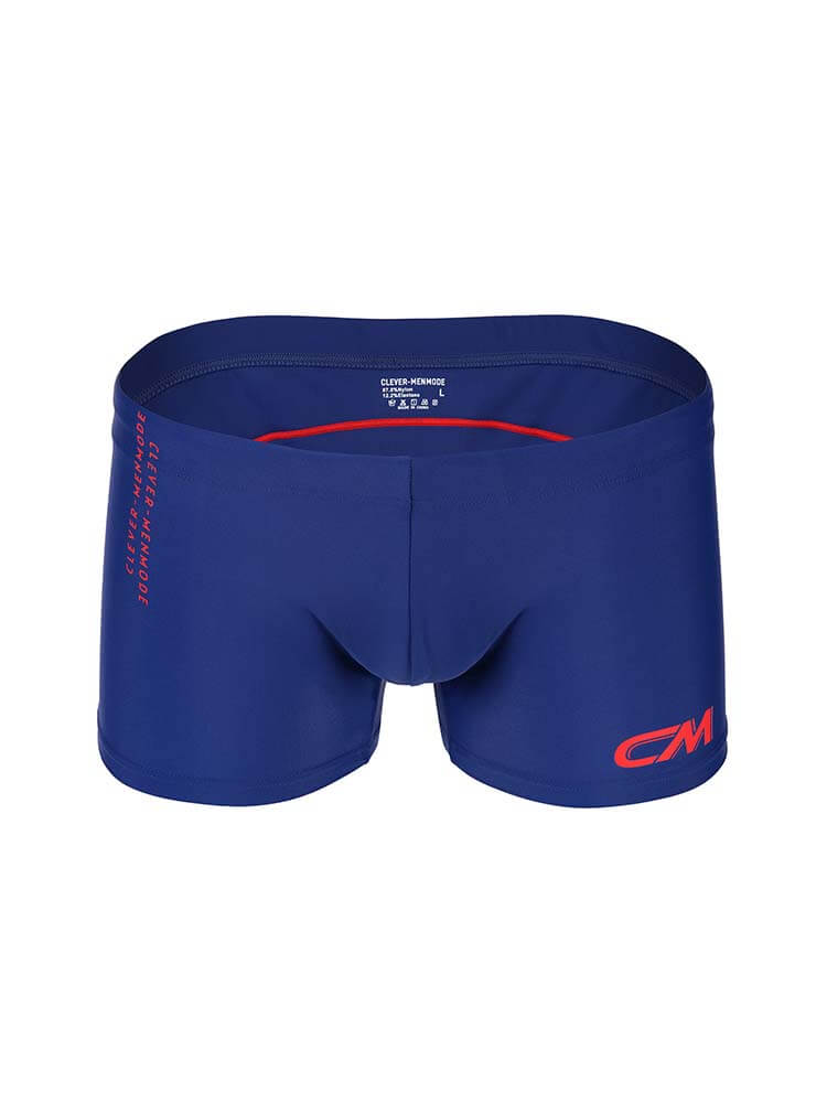 Men's Letter Print Quick-Dry Swim Trunks And Caps