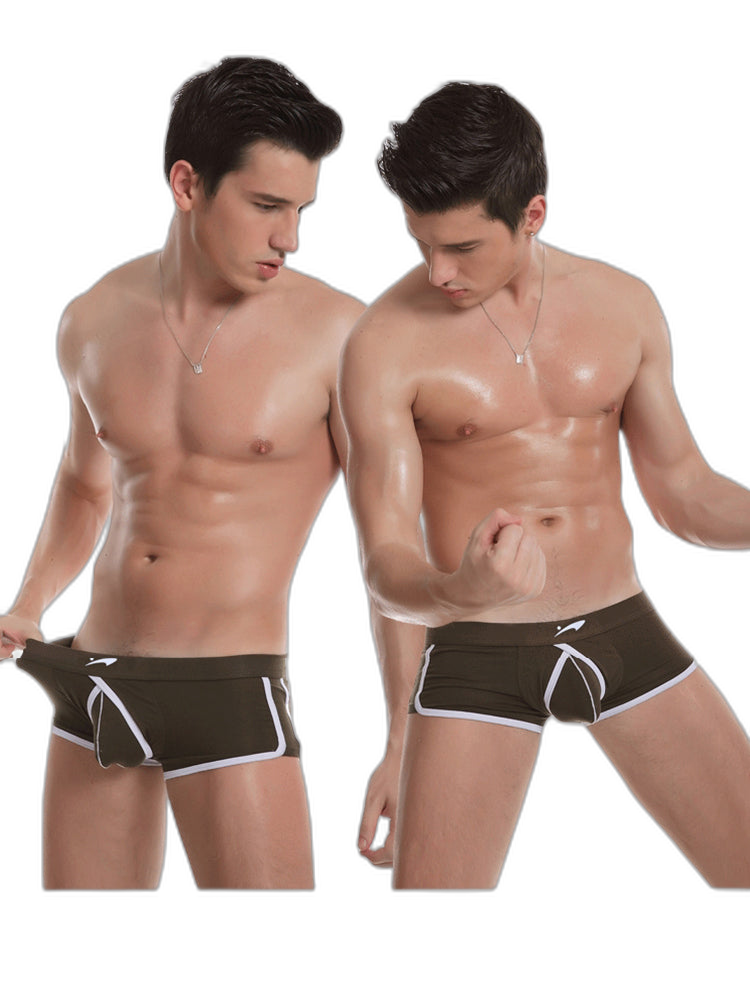 3 Pack Men's Modal U-convex Large Pouch Breathable Trunks