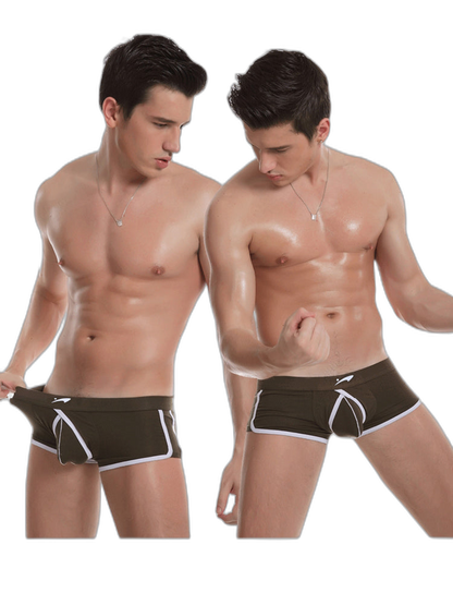 3 Pack Men's Modal U-convex Large Pouch Breathable Trunks
