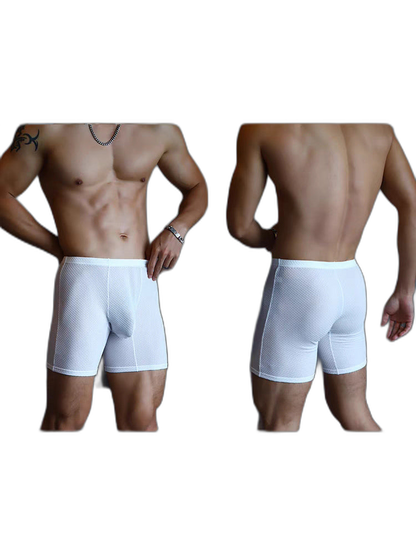 3 Pack Men's Anti-chafing Waffle Boxer Briefs