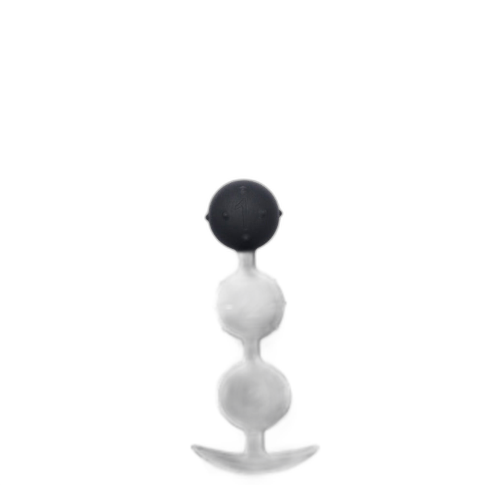 Caden - Silicone Anal Beads - 3 Beads with Tail