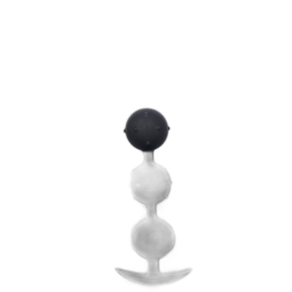 Caden - Silicone Anal Beads - 3 Beads with Tail