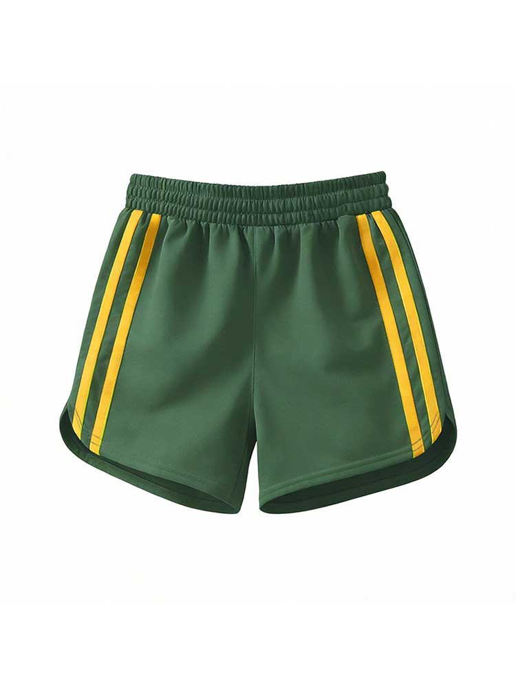 Men's Striped Casual Straight-Leg Board Shorts