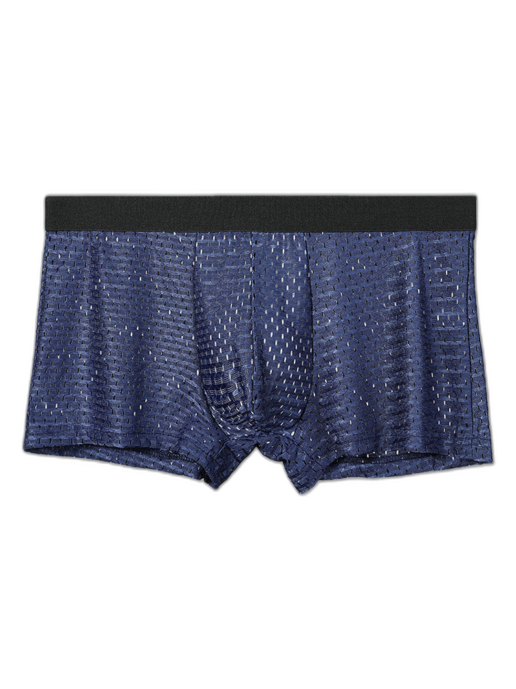 4 Pack Mesh Ice Silk Cool Fresh Men's Trunks
