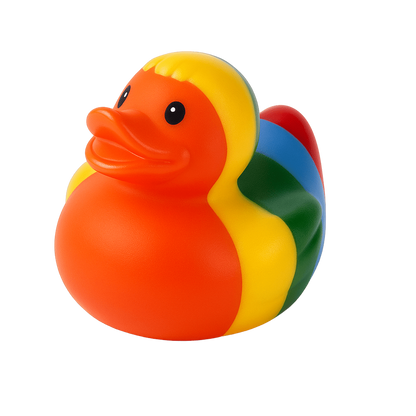 Rainbow Rubber Duck