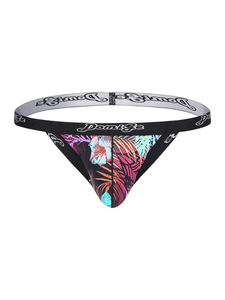 Men's Low-Rise Ice Silk Exposed Buttocks Thong