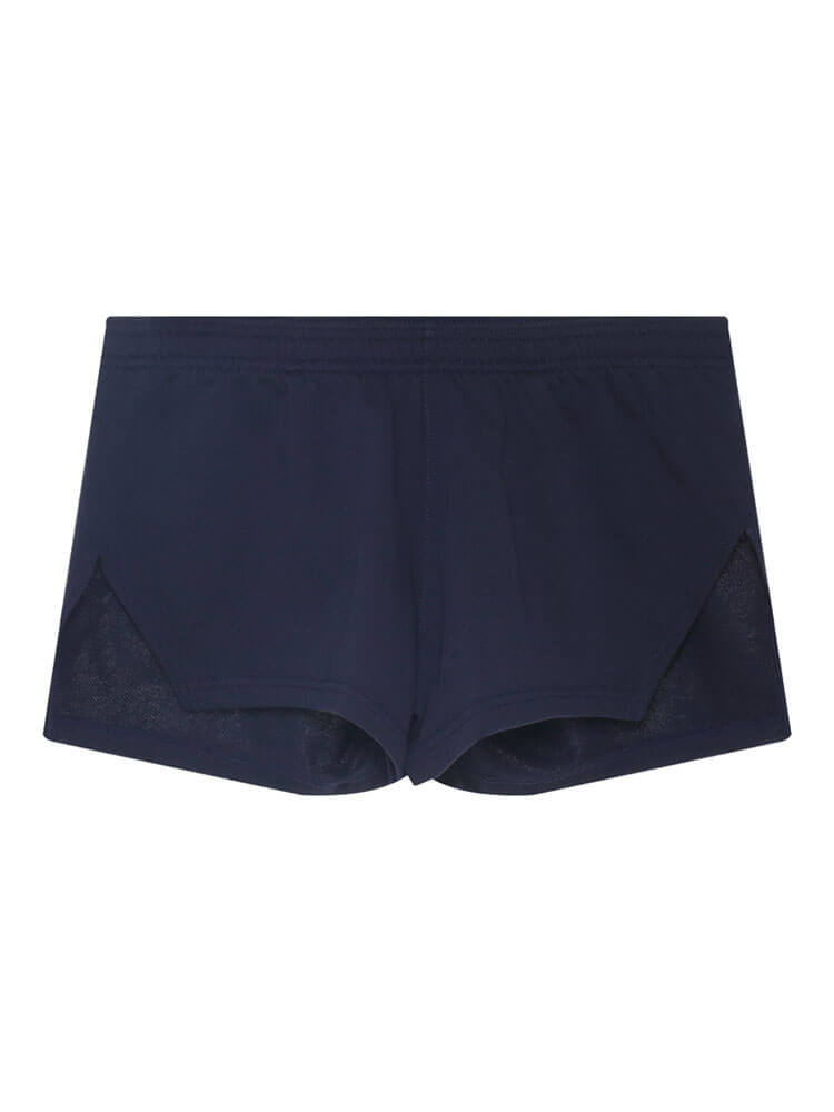 Men's Solid Color Slit Loose Pocket Boxer Briefs