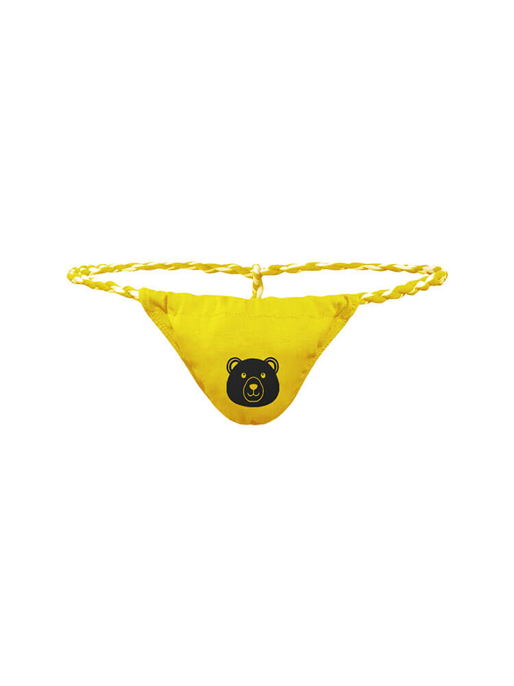 Men's Sexy Japanese Low-Rise Bear Print Thong