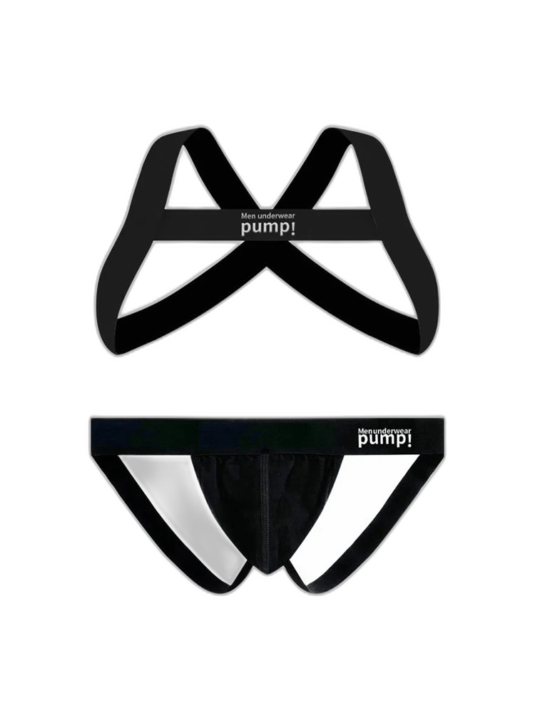 Men's Sporty Cut Anti-Chafing Stretch Fit Shoulder Strap & Underwear