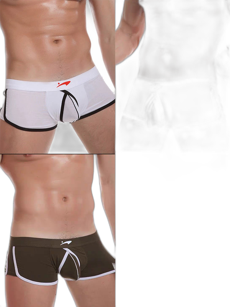 3 Pack Men's Modal U-convex Large Pouch Breathable Trunks