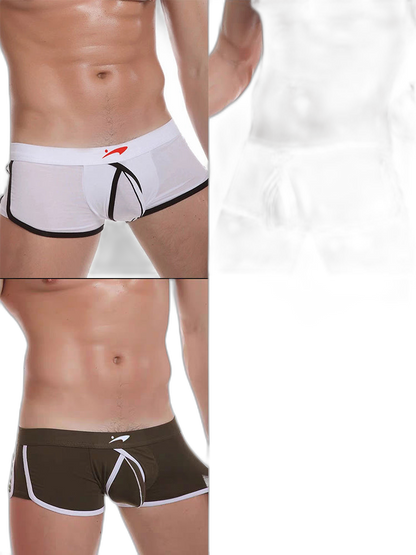 3 Pack Men's Modal U-convex Large Pouch Breathable Trunks