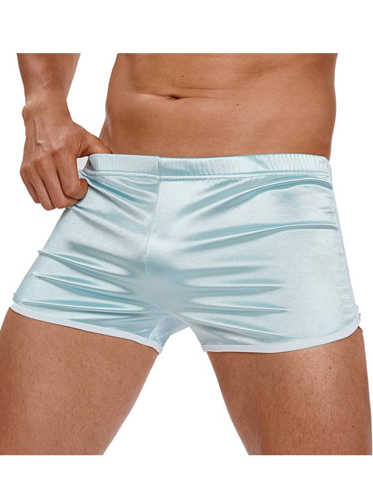 Men's Silky Smooth Elastic Tight-Fit Sports Shorts