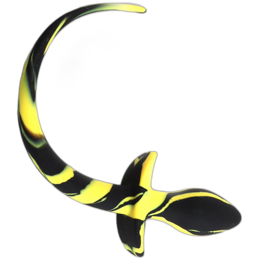 ruff GEAR Silicone Swirl Pup Tail Yellow