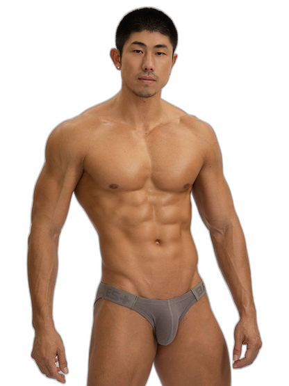 2 Pack Men's Solid Color Low Rise Sweat-Absorbent Large U-Shaped Small Pocket Briefs